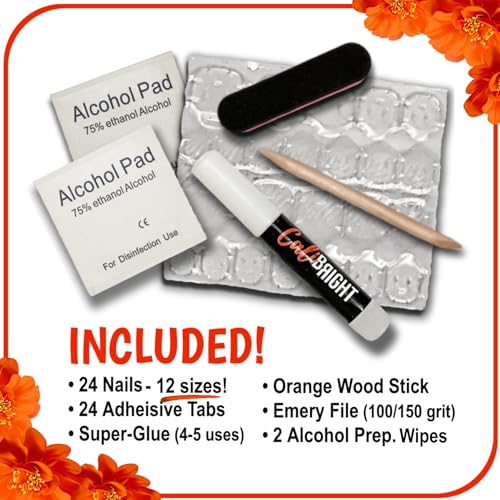 REAL ACRYLIC Glam Nails – Full Kit • NO BPA! • No Harmful Gel! Long-Lasting, Strong, & Safer than Most Artificial Nails (Do Vuh-Doo) - Image 8
