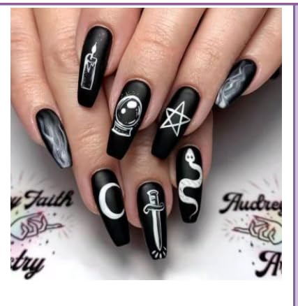 REAL ACRYLIC Glam Nails – Full Kit • NO BPA! • No Harmful Gel! Long-Lasting, Strong, & Safer than Most Artificial Nails (Do Vuh-Doo) - Image 2