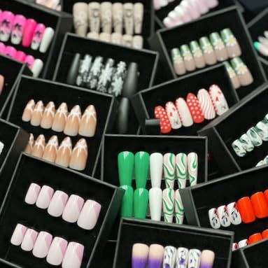 REAL ACRYLIC Glam Nails – Full Kit • NO BPA! • No Harmful Gel! Long-Lasting, Strong, & Safer than Most Artificial Nails (Do Vuh-Doo) - Image 6