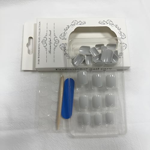 Red Press on Nails Short Square Fake Nails Acrylic Nails Solid Color False Nails Press ons Glossy Glue on Nails Stick on Nails for Women and Girls - Image 5