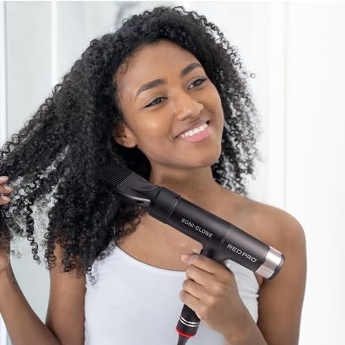 RED Pro Hair Dryer Soni-Clone 110,000 RPM High Speed BLDC Motor Dryer, Strong Air Flow for Fast Drying, Lightweight with Luxury Home & Travel Pouch, Magnetic Nozzle Hair Pik, Diffuser & Concentrator - Image 6