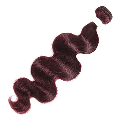 REMY HAIR Red Bundles Human Hair 99j Bundles Body Wave 20 Inch 1 Bundle Unprocessed Brazilian Virgin Hair Human Hair Bundles for Black Women - Image 2