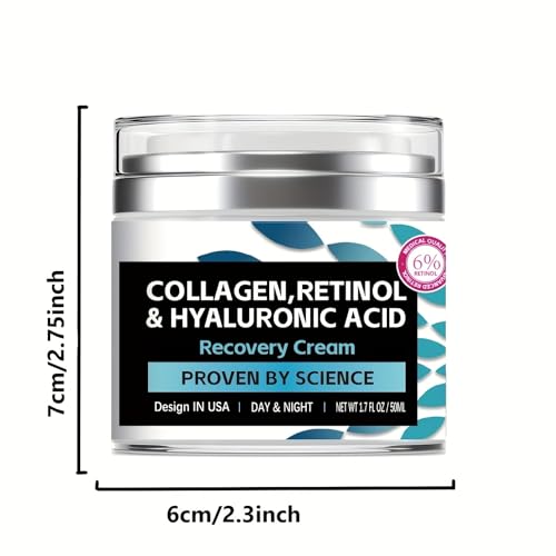 Retinol Hyaluronic Acid Collagen Anti-Aging Cream for Smooth Youthful Skin 1.7oz - Image 4