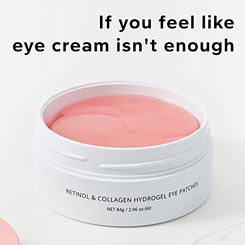 Retinol & Collagen Under Eye Patches - Under Eye Patch for Puffy Eyes & Bags, Dark Circles and Puffiness, Cooling Patches for Skincare, Under Eye Patchess for Beauty & Personal Care - Image 2