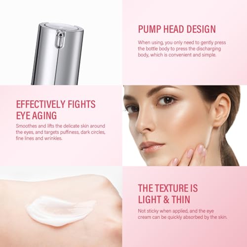 Retinol Eye Cream,Anti-Aging Eye Cream with Hyaluronic Acid and Collagen,Diminish Dark Circles,Eliminate Puffiness,Smooth Fine Lines,Enhances the Elasticity of the Eye Area. - Image 4