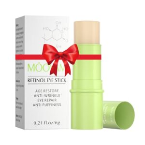 Retinol Eye Stick Anti Aging Eye Cream For Dark Circles and Puffiness, Fade Fine Lines and Firm Skin, Under Eye Balm Glow, Brightening Stick for Daily Anti-wrinkle Cream