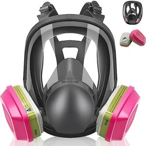 Reusable Respirators Half Facepiece Cover, Respirator Mask with Filter, Reusable Gas Mask for Dust, Woodworking