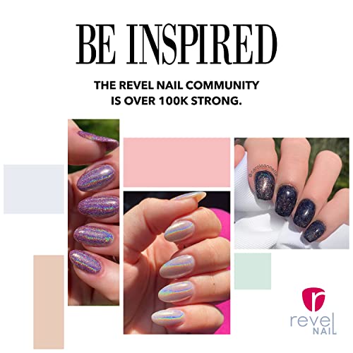 Revel Nail Dip Powder - Chrome Glitter Dip Powder for Nails, Chip Resistant Dip Nail Powder with Vitamin E and Calcium, DIY Manicure, 8-Pack - Image 5