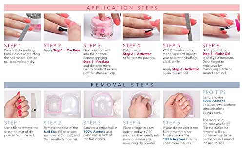 Revel Nail Dip Powder, Vivien Shade, (0.5 Ounce) Premium Color Dipping Powder for Nails, Professional French Manicure Powder, DIY Dipping Mates with Professional Manicure Tools Kit | Nail Files, Buffe - Image 8