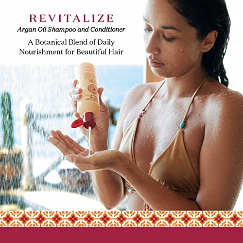Revitalize Hair Treatments Argan Shampoo & Conditioner Set For Woman | Enriched with Antioxidants, Minerals & Vitamin E | Suitable for All SkinType | Set of 2, 805 fl Oz - Image 3
