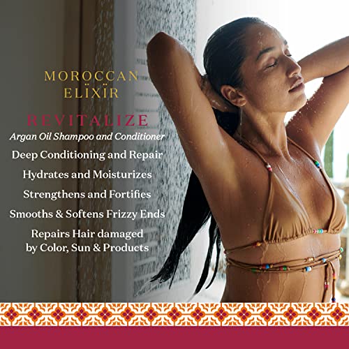 Revitalize Hair Treatments Argan Shampoo & Conditioner Set For Woman | Enriched with Antioxidants, Minerals & Vitamin E | Suitable for All SkinType | Set of 2, 805 fl Oz - Image 5