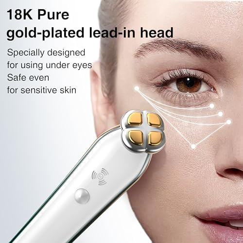 RF Radio Frequency Eye Device | Under Eye Bags Treatment | Eye Bags | Eye Puffiness | Dark Circles | Wrinkle Reducing | Anti Aging Device - 2 in 1 Professional RF Eye Skin Care Beauty Device - Image 6