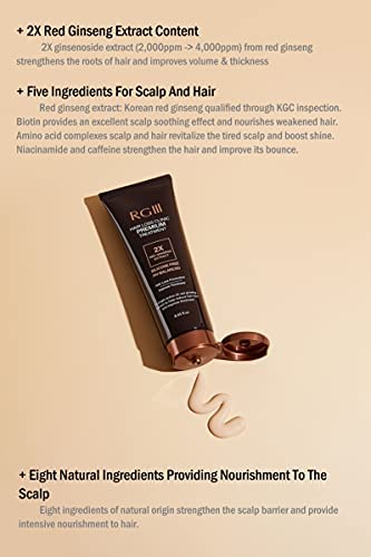 RGIII RG3 PREMIUM TREATMENT 2X RED GINSENG HAIR LOSS PREVENTION - Image 4