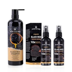 Rice Water & Castor Oil Hair Growth Kit 2 Month Supply for Stronger Healthier Hair