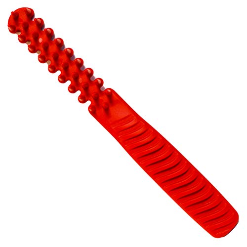 Rich Red 3/4 Inch Hybrid Hair Brush Comb Detangler for All Hair Types and Beards