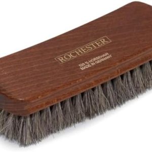 Rochester 8" Shine Brush, Shoe Polish Brush, Horsehair Brush for Shoe Polish, Natural