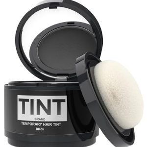 Root Cover Up Hair Powder for Women and Men - Gray Hair Cover Up : Conceal Gray Hair with Root Touch Up Powder (Black)