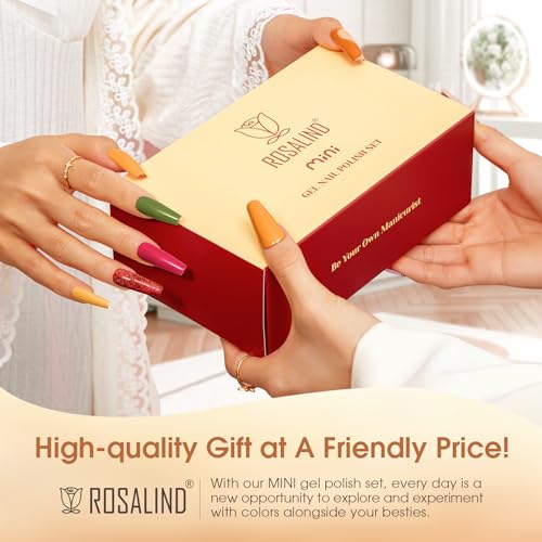 ROSALIND 20-Color Fall/Winter Gel Nail Polish Set with Base and Top Coat - Image 7