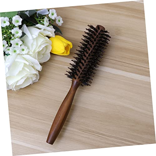 round brush hair dryer women hair brush nylon bristle hairbrush hair brush dryers for women round hair for women roller brush for hair Bristles Miss modeling Bamboo - Image 5