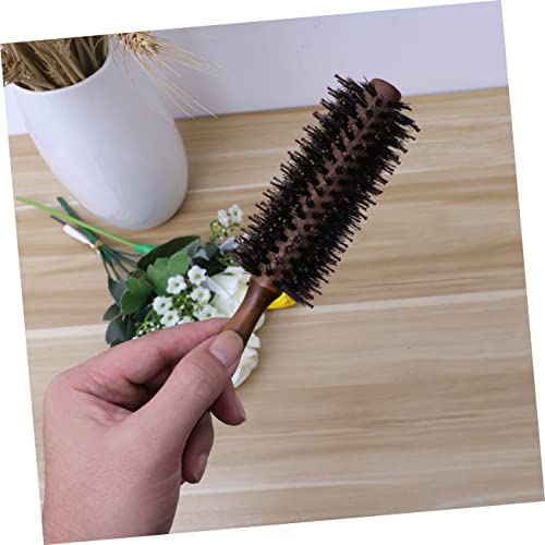 round brush hair dryer women hair brush nylon bristle hairbrush hair brush dryers for women round hair for women roller brush for hair Bristles Miss modeling Bamboo - Image 4