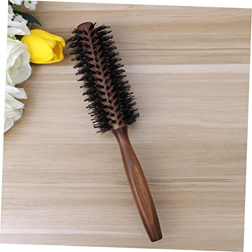 round brush hair dryer women hair brush nylon bristle hairbrush hair brush dryers for women round hair for women roller brush for hair Bristles Miss modeling Bamboo - Image 8
