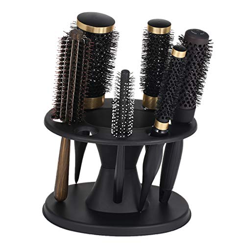 Round Comb Storage Stand for Hair Tools, Dryer, Brushes, Scissors, and Accessories Organizer - Image 2