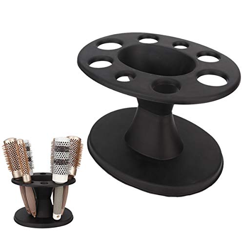 Round Comb Storage Stand for Hair Tools, Dryer, Brushes, Scissors, and Accessories Organizer