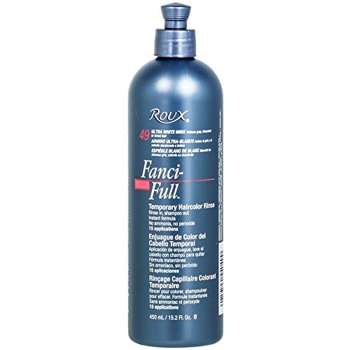 Roux Fanci-Full Temporary Hair Color Rinse - #49 - Ultra Wht Mink 15 oz. (Pack of 2)