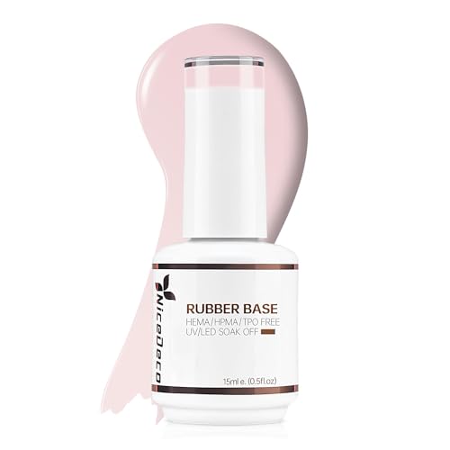 Rubber Base Gel for Nails Nude Pink Rubber Gel U V Color Base Gel Nail Polish 15ML 022