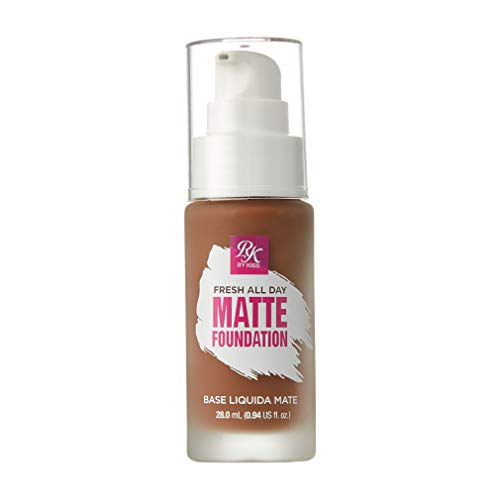 Ruby Kisses Liquid Foundation Fresh All Day Longwear Matte Foundation, Makeup for Normal to Oily Skin, Medium to Full Coverage with Matte Finish 0.94 fl. oz. (Cognac)