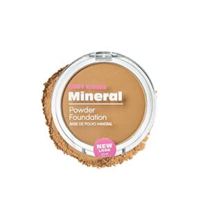 Ruby Kisses Golden Honey Mineral Pressed Powder Foundation Medium Full Coverage 0.35 oz