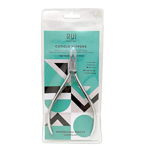 Rui Smiths Carbon Steel Cuticle Nippers - Professional Carbon Steel French Handle - 6mm Jaw, Single Spring - Image 8