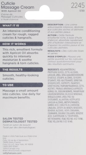 Sally Hansen Cuticle Massage Cream, 0.4 Ounce (Pack of 2) - Image 3