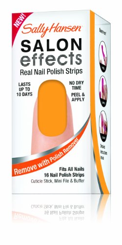 Sally Hansen Salon Effects Real Nail Polish Strips, Squeezed, 16 Count
