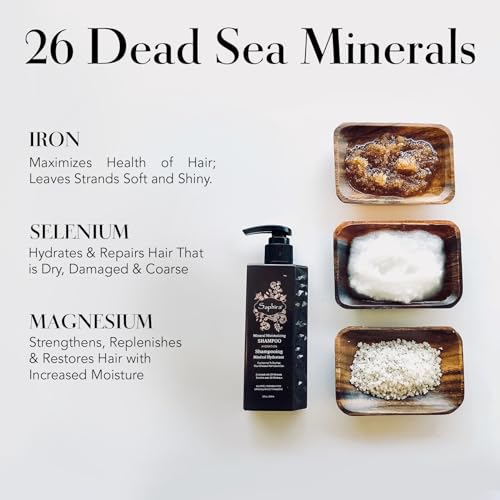 Saphira Mineral Moisturizing Shampoo, Hydration and Shine for Dry, Damaged, Permed or Chemically Treated Hair and Scalp, Sulfate-Free, Paraben-Free, Vegan, Prevents Frizz and Split Ends - Image 3