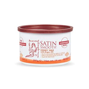 Satin Smooth Honey Hair Removal Wax with Argan Oil 14oz.