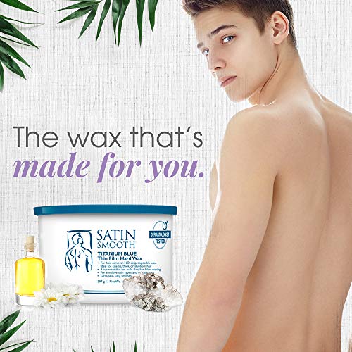 Satin Smooth Titanium Blue Thin Film Hard Hair Removal Wax 14oz. - Image 2