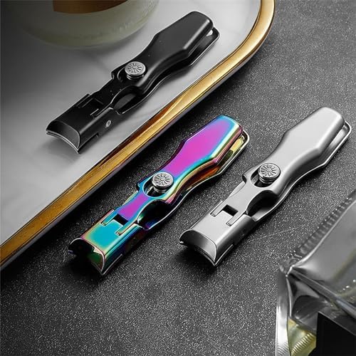 Satismoon Mini Ultra Sharp Nail Clipper with Catcher, Long Handle, For Thick Nails - Image 5