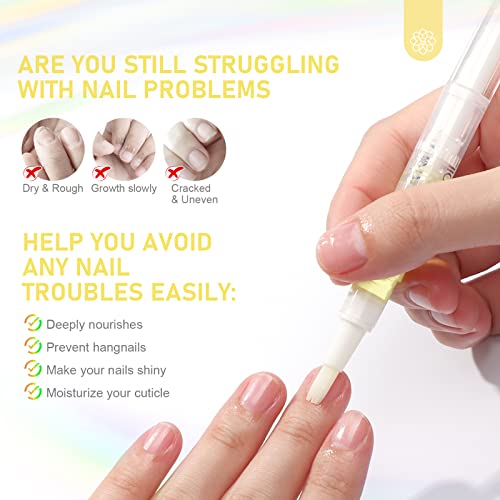 SAVILAND 12PCS Liquid Latex for Nails and 12PCS Cuticle Oil Pen for Nails - Image 3