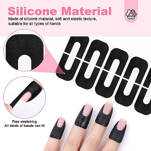 SAVILAND 24 Color Airbrush Gel Nail Polish 100pcs Nail Polish Protector for Fingers with Tweezers - Image 9