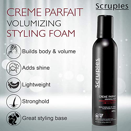 Scruples Creme Parfait Volumizing Foam - Rich & Weightless Styling Foam for Ultimate Smoothing Control, Hydration and Frizz-Free Hold - Alcohol-Free Volume Hair Mousse for Fine to Thick Hair (8.5 oz) - Image 2