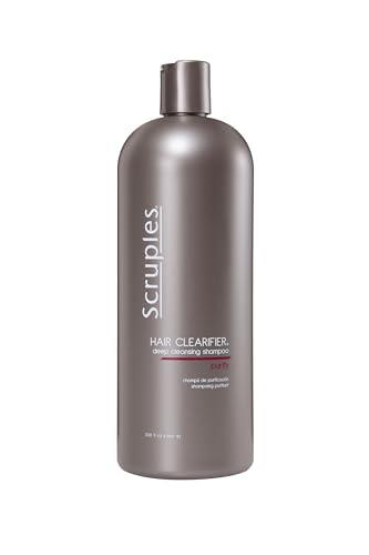 Scruples Hair Clearifier Shampoo - Professional Grade Deep Cleansing Shampoo - Clarifying Agents Remove Metals, Minerals and Chlorine - Detox and Vitality Boosting for All Hair Types (33.8 oz)