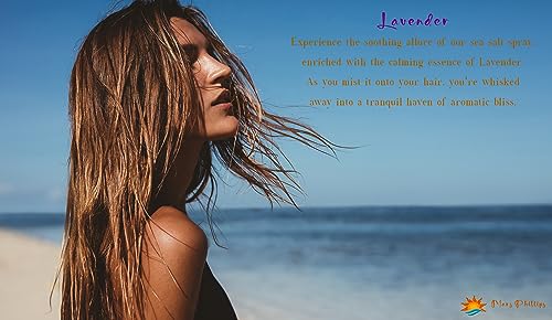 Lavender Sea Salt Spray 8 oz for Beachy Waves with Spirulina and Aloe - Image 8