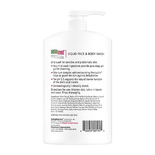 Sebamed pH 5.5 Gentle Hydrating Cleanser for Sensitive Skin 200ml Bottle - Image 2
