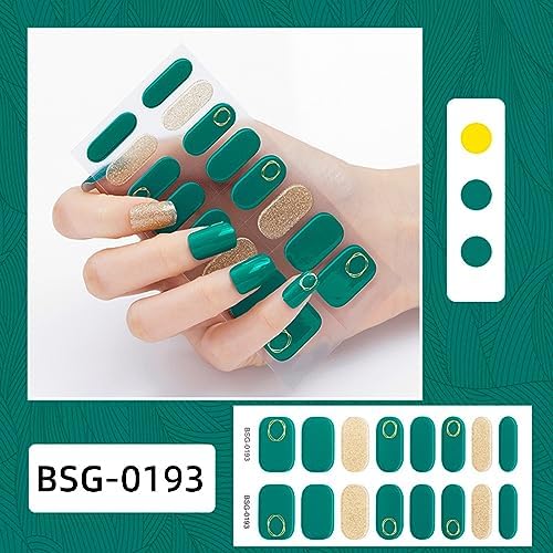 Semi Cured Gel Nail Polish Stickers Fashion Design Classical Strips Waterproof Adhesive Full Wraps Gel Nail Art Stickers - Image 5