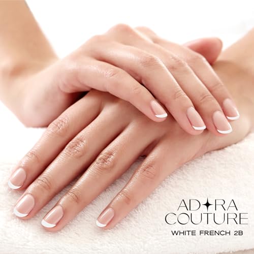 Semi Cured Gel Nail Strips French Tip | 30pcs White French Tip Nail Wraps Kit for Women | Gel Nail Stickers with UV Light Required (White French 2B) - Image 6