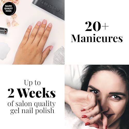 Sensationail Gel Nail 10 Color Kit. Easy at home gel nail polish. Includes: white, pink, blue, red, mint, hot pink, teal, glitter, tan - Image 2
