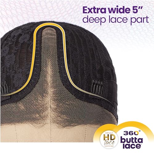 Sensationnel 360 Butta Lace Front Wigs - 360 Butta unit 4 wider parting preplucked hairline HD glueless lace - 360 Butta unit 4 (SH/PLATINUM) - Image 7