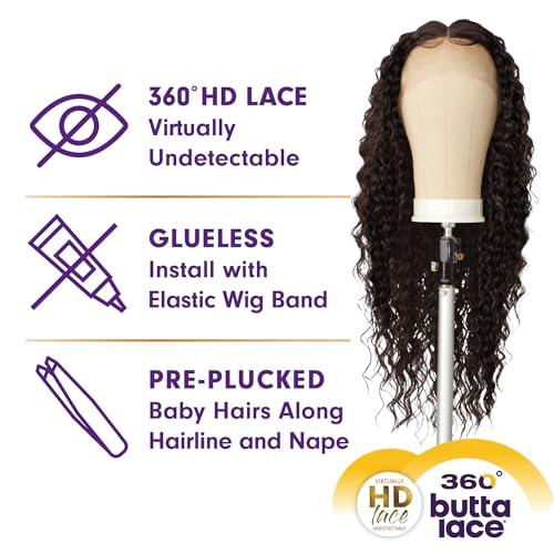 Sensationnel 360 Butta Lace Front Wigs - 360 Butta unit 4 wider parting preplucked hairline HD glueless lace - 360 Butta unit 4 (SH/PLATINUM) - Image 5