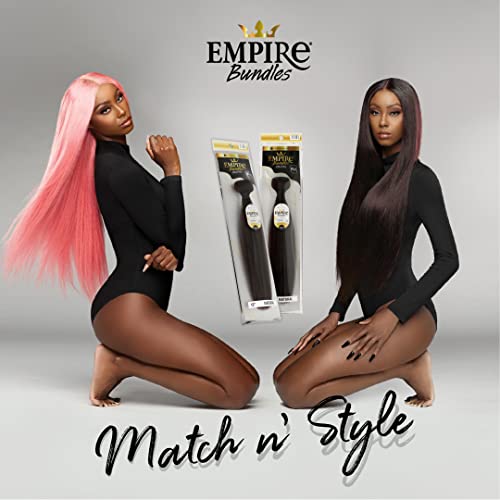 Sensationnel Empire Bundle weave hair - Empire Bundles virgin human hair extensions Unprocessed hair - EMPIRE BUNDLES loose deep 2 pack 14 inch (NATURAL/BLACK) - Image 7